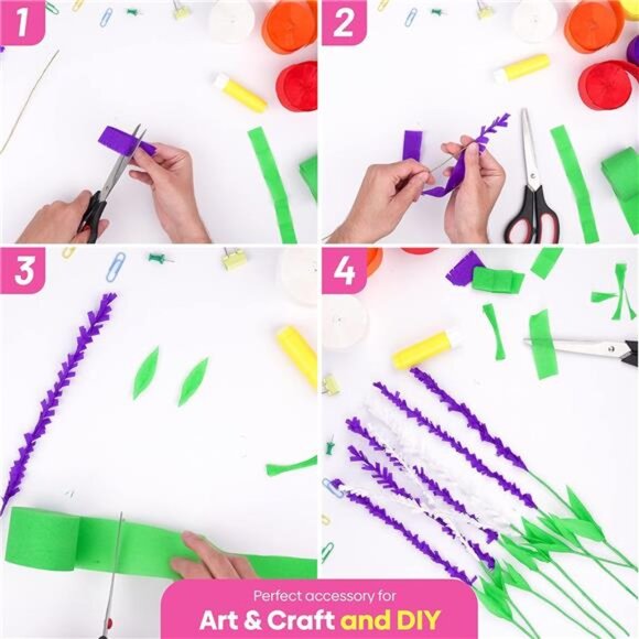 8 Rainbow Crepe Paper Streamers Rolls Party Decorations Birthday Wedding Decor - Picture 5 of 7